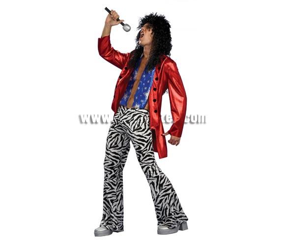 Disfraz de Heavy Metal Hero para hombre. Talla standar. Incluye chaqueta y pantalones. Éste disfraz es increible para pasárselo en grande y reirse un rato.