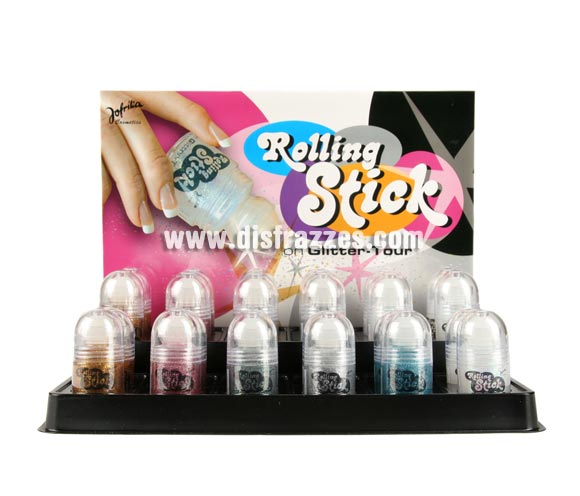 Rolling Sticks de purpurina de colores variados. Precio por unidad.