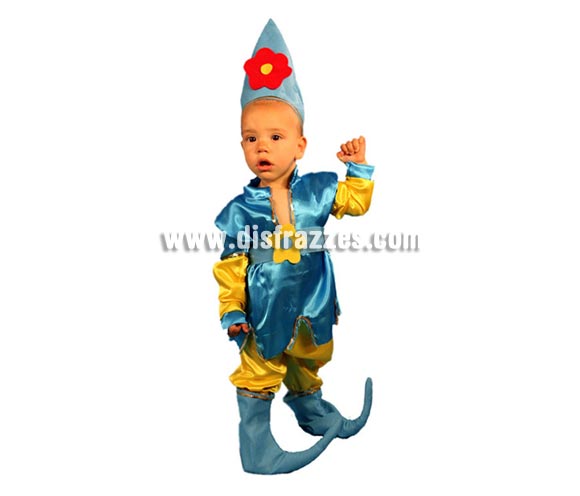 Disfraz superbarato de Duendecillo para niños de 3 a 4 años. gorro, camisa, pantalón y cubrepies. Éste disfraz de Duende, Elfo o Enanito de niño es muy bonito seguro que tu niño está precioso con él. También se utiliza para Cabalgatas en Navidad.