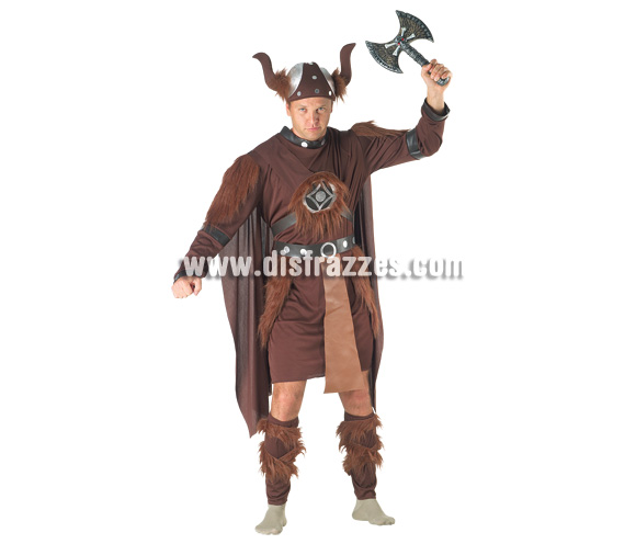 Disfraz de Vikingo para hombre. Talla 54. Incluye disfraz. Arma NO incluida.