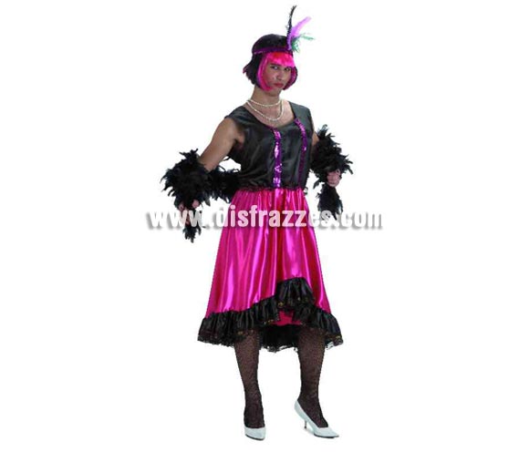Disfraz de Charlestón Sexy para hombre. Talla standar 52. Incluye disfraz sin complementos. Éste disfraz es la pera y perfecto para Despedidas de Soltero o para las Fiestas del Pueblo.