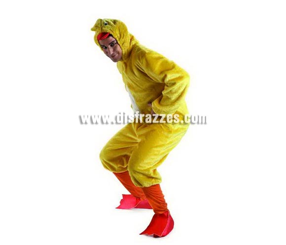 Disfraz de Pollito adulto. Talla standar. Incluye disfraz completo. Con éste disfraz irás calentito en Carnavales y te querrán dar mucho mimo.