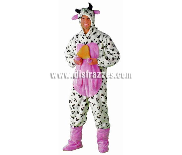 Disfraz de Vaquita Dacha para adultos. Talla standar 52. Incluye disfraz completo. Éste disfraz sí que es calentito y muy mimosito, jejejeje.