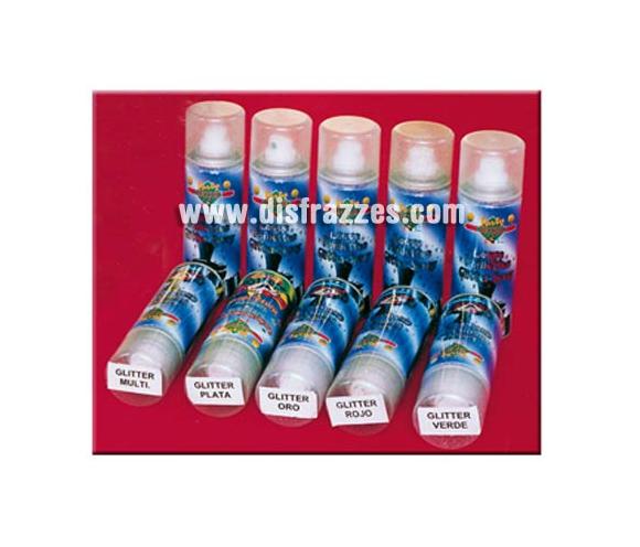 Bote de Spray destellos de 125 ml. multicolor. Varios colores. Precio por unidad, se venden por separado.