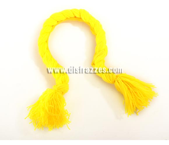 Diadema con trenzas de Tirolesa roja. Talla universal.