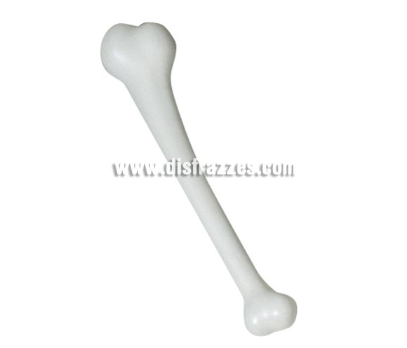 Hueso grande de 60 cm. Ideal como complemento de tu disfraz de Troglodita o Cavernícola, incluso para Halloween, tanto como complemento de un disfraz como para decoración de Pubs, Discotecas, Colegios o Casas particulares.