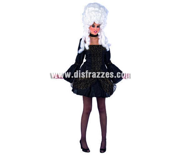 Disfraz de Madame de Pompadour Deluxe para mujer. Alta calidad, hecho en España. Disponible en varias tallas. Incluye camisa, falda y gargantilla. Peluca NO incluida, podrás encontrar pelucas en la sección de Complementos.