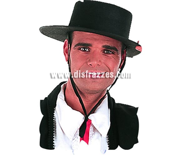 Sombrero Cordobés Fieltro Negro. Talla Universal.