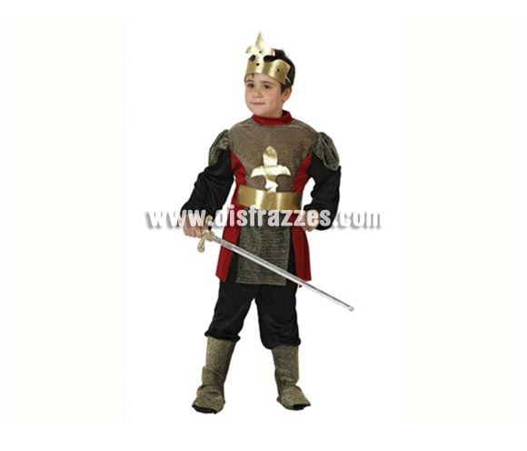 Disfraz de Caballero Medieval para niños de 7-9 años. Espada NO incluida.