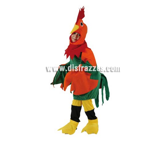 Disfraz de Gallo para niños de 3-4 años. Incluye disfraz completo.