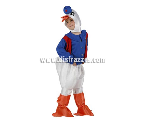 Disfraz de Patito para niños de 7-9 años. Incluye disfraz completo.