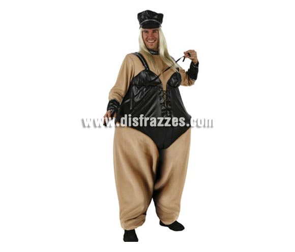 Disfraz de Sadomasoquista para hombre. Talla Standar M-L = 52/54. Incluye traje completo. Peluca NO incluida, podrás verla en la sección de Complementos.