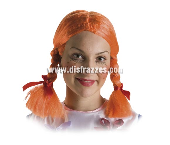 Peluca con trenzas.
