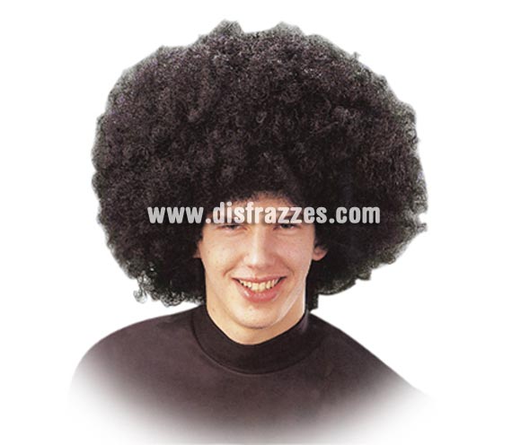 Peluca Marlen Negra. Peluca Afro negra.