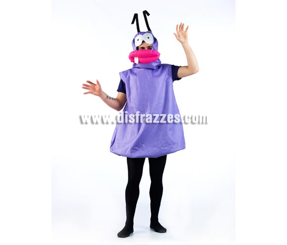 Disfraz de Hormiga que va al Hormiguero ADULTO SIN ceja. Disponible en varias tallas. Incluye vestido y cabeza completa. Disfraz de Hormiga Morada con ceja, un disfraz ideal para Grupos y Comparsas. Para jugar a ser Barrancas.