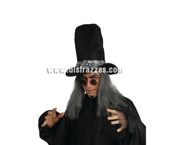 Sombrero o Chistera de Brujo con pelo para Halloween. Ideal como complemento de tu disfraz de Halloween para ir de Fiesta a Pub's, Discotecas, Casas particulares o Restaurantes y ayudar a crear un ambiente terrorífico y tenebroso en la Fiesta de Halloween.
¡¡Cómpranos los complementos de tu disfraz para Halloween, será divertido!!