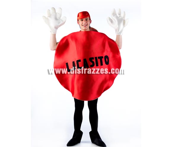Disfraz de Lacasito para adultos. Varias tallas. Incluye gorra, guantes, cuerpo y cubrepies. Un disfraz original y diferente perfecto para Peñas, Grupos y Comparsas. Para Grupos se pueden hacer en distintos colores.