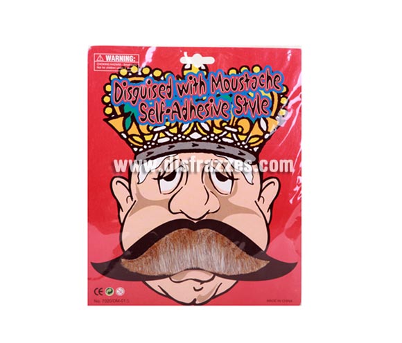 Bigote Adhesivo estilo Rey.