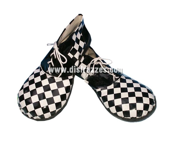 Par de Zapatos o Zapatones de Payaso para hombre de color rombos blancos y negros 37cm. para Carnaval. Ideal como complemento de tu disfraz para Carnaval para ir de Fiesta.
¡¡Compra el complemento para tu disfraz de Carnaval en nuestra tienda de disfraces, será divertido!!
