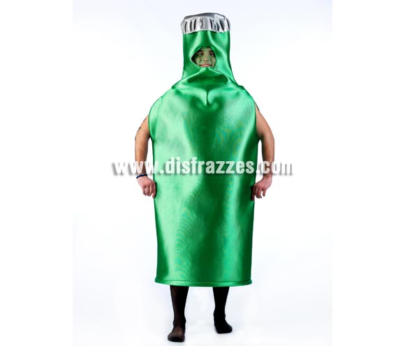 Disfraz de Botellín o Botella de Cerveza para adultos. Talla Universal. Incluye disfraz. Éste es un disfraz muy original que es perfecto para Grupos.