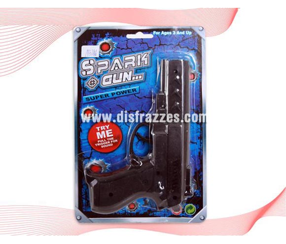 Pistola negra de Policía o Ganster.