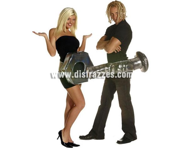 Disfraz de Tornillo para adultos. Talla Universal. Incluye cinturón con Tornillo de tela. El disfraz de Tuerca no va incluido en el precio. Es la pareja ideal de éste disfraz, podrás verlo con la referencia es 0327CON.