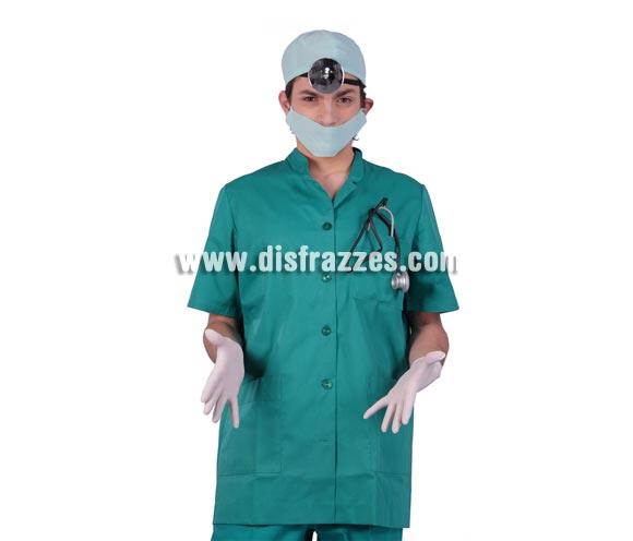 Conjunto Doctor compuesto por gorro, mascarilla, estetoscopio y complemento de la cabeza. 