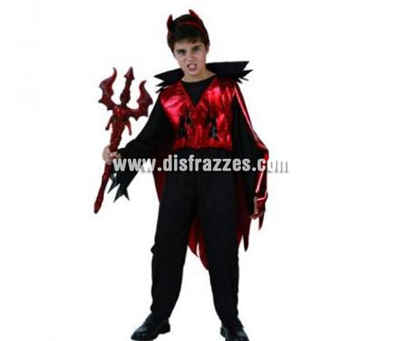 Disfraz de Demonio Lucifer para niño. Talla de 10 a 12 años. Disfraz de Demonio o Diablo para niños.