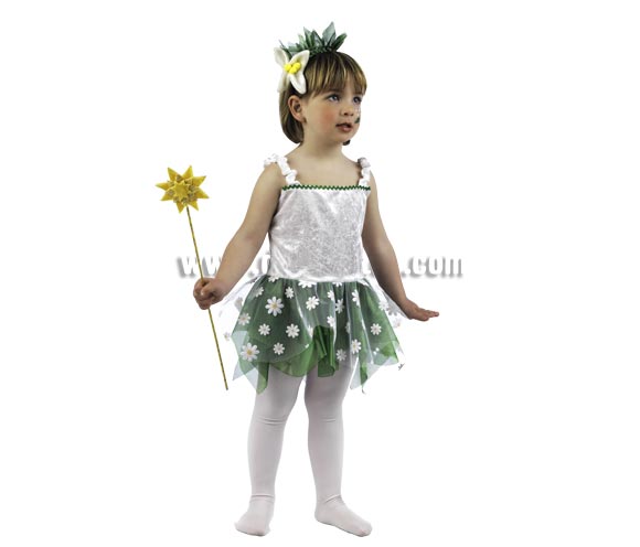 Disfraz de Ninfa del Bosque Deluxe para niña. Alta calidad, hecho en España. Disponible en varias tallas. Incluye vestido y diadema. Varita NO incluida, podrás encontrarla en nuestra sección de Complementos.