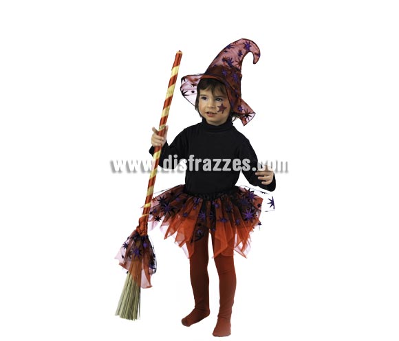 Tu-Tu Bruja Deluxe para niñas de 3-5 años. Alta calidad, hecho en España.  Incluye tu-tu y sombrero. Escoba NO incluida, podrás encontrar escobas en nuestra sección de Complementos.