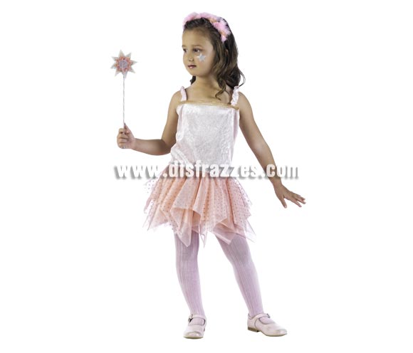 Disfraz de Ninfa de las Flores Deluxe para niña. Alta calidad, hecho en España. Disponible en varias tallas. Incluye vestido y diadema. Varita No incluida, podrás encontrar varitas en nuestra sección de Complementos.