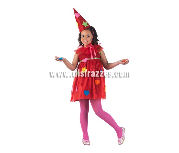 Disfraz de Hada Parchís Deluxe para niña. Alta calidad, hecho en España. Disponible en varias tallas. Incluye vestido, gola y sombrero.