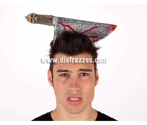 Diadema Hacha ensangrentada para Halloween.