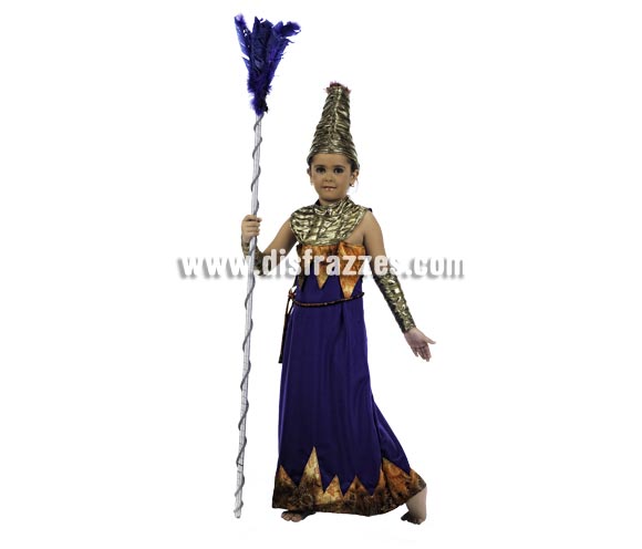 Disfraz de Princesa de Africa Deluxe para niña. Alta calidad, hecho en Epaña. Disponible en varias tallas. Incluye vestido, puños y gorro. Plumero NO incluido.