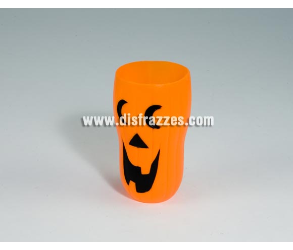 Vaso Calabaza de plástico para Halloween de 15,24 cm. Perfecta para beber o para decoración en la noche de las tinieblas.