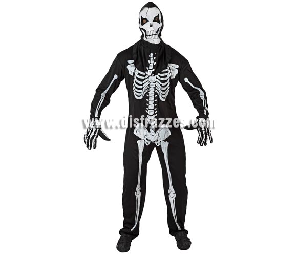 Disfraz de Esqueleto viviente adulto para Halloween. Talla standar S = 48/52. Incluye mono, guantes y máscara. Éste disfraz de Halloween es ideal para celebrar la Fiesta de la Noche de las Brujas en Pubs, Discotecas, Casas particulares,  Restaurantes o Colegios y ayudar a crear un ambiente terrorífico y tenebroso indispensable para la Noche de Halloween la cual se celebra la víspera de Todos los Santos.
¡¡Compra tu disfraz para Halloween en nuestra tienda de disfraces, será divertido!!
