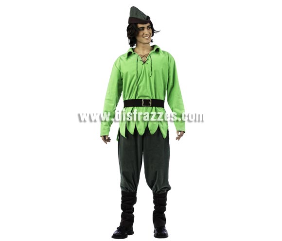 Disfraz de Elfo del Bosque Deluxe para hombre. Alta calidad, hecho en España. Disponible en varias tallas. Inlcuye camisa, pantalón, cinturón, polainas y gorro.