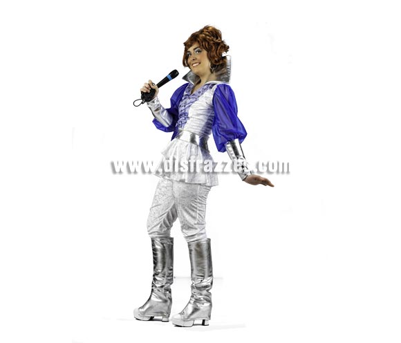 Disfraz de Musical Donna Deluxe para mujer. Alta calidad, hecho en España. Disponible en varias tallas. Incluye camisa, pantalón y botas. Peluca y micrófono NO incluidos, podrás encontrar pelucas en nuestra sección de Complementos.