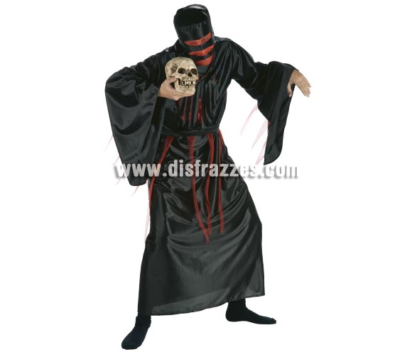 Disfraz de Zombie sangriento para hombre. Talla única de hombre. Incluye túnica con capucha y cinturón.