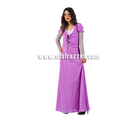 Disfraz Medieval Ines Deluxe para mujer. Alta calidad, hecho en España. Disponible en varias tallas. Incluye vestido y manguitos.