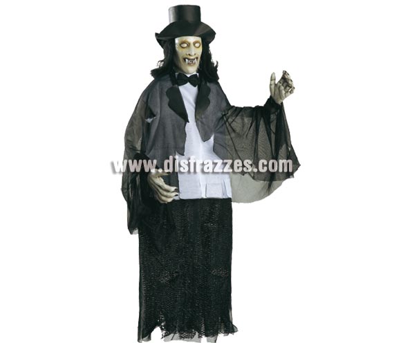Colgante Vampiro con sombrero de 1 mts. para decoración de Halloween.