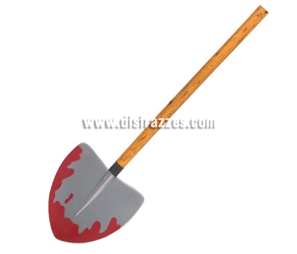 Pala con sangre de 70 cm perfecta como complemento y para decoración de Halloween.