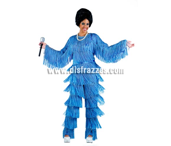 Disfraz de Salome Deluxe para mujer. Alta calidad, hecho en España. Disponible en varias tallas. Incluye mono. Peluca, collar y micrófono NO incluidos, podrás encontrar en nuestra sección de Complementos.