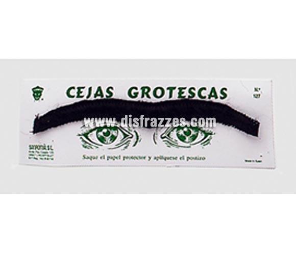 Cejas adhesivas Grotescas de color Negro.