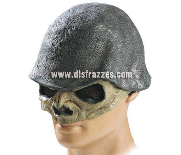 Máscara Casco Calavera de látex para Halloween.