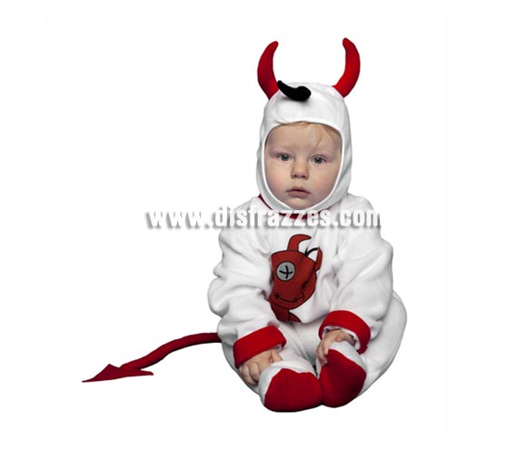 Disfraz de Diablillo o Demonio bebés de 6 a 12 meses para Halloween.