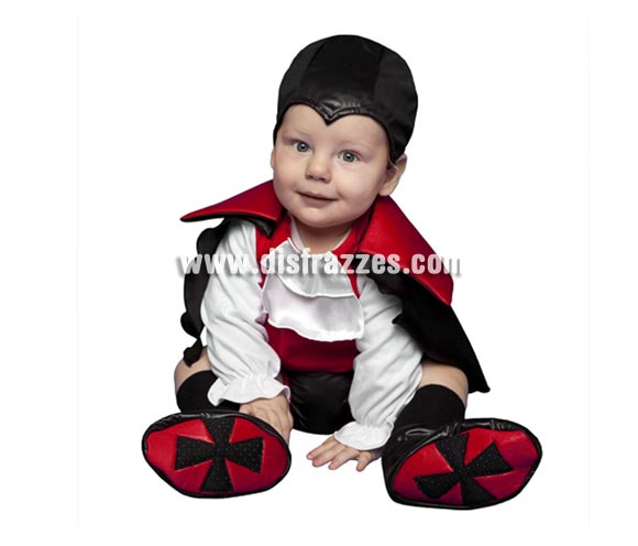 Disfraz de Vampiro para bebés de 6 a 12 meses en Halloween.
