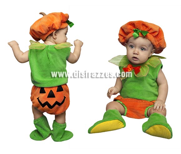 Disfraz de bebé Calabaza para niños y niñas de 6 a 12 meses. Perfecto para Halloween.