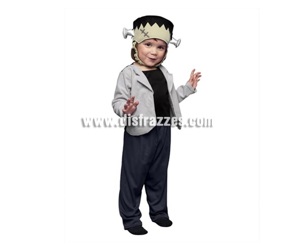 Disfraz de pequeño Frankestein para Halloween. Talla de 1 a 2 años. 