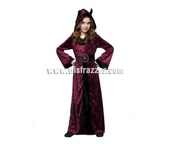 Disfraz de la Muerte morado para niñas de 5 a 6 años, perfecto para Halloween